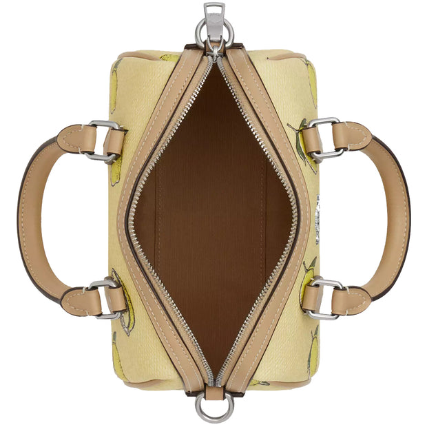 Interior View of Coach Mini Rowan Crossbody Bag With Lemon Print - Garden Glade Multi CAL19