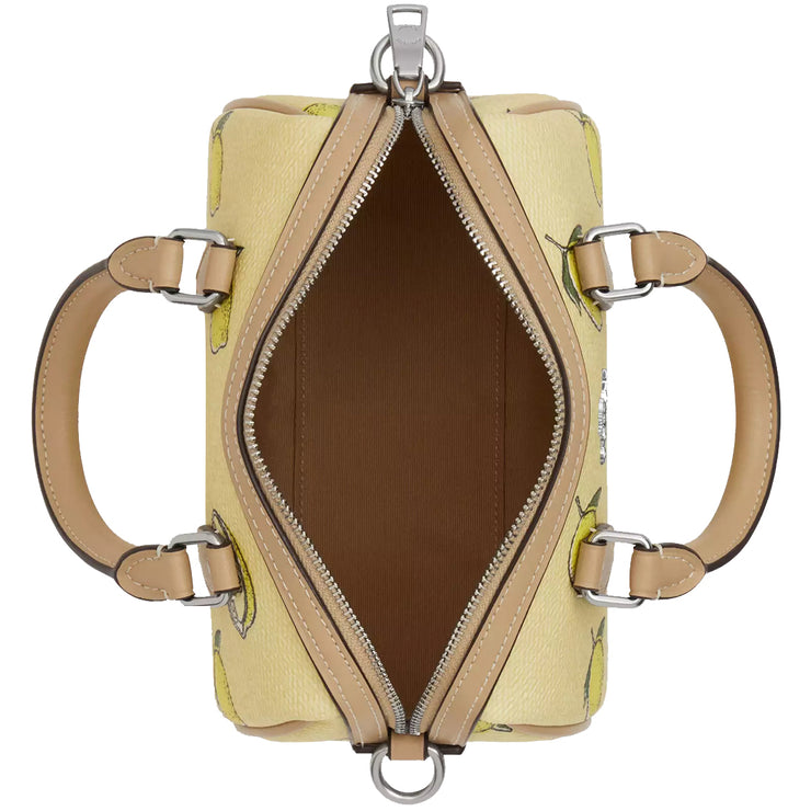 Interior View of Coach Mini Rowan Crossbody Bag With Lemon Print - Garden Glade Multi CAL19