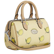 Back View of Coach Mini Rowan Crossbody Bag With Lemon Print - Garden Glade Multi CAL19