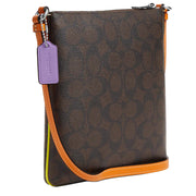 Buy Coach Mini Rowan File Bag In Colorblock Signature Canvas in Brown/ Iris Multi CL671 Online in Singapore | PinkOrchard.com