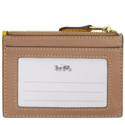 Back View of Coach Mini Skinny Id Case With Plaid Print - Bright Maize Multi CBL88
