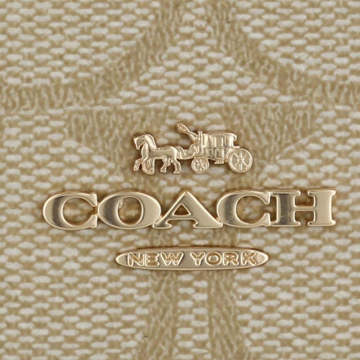 Buy Coach Mini Skinny Id Case In Signature Canvas in Light Khaki/ Chalk 88208 Online in Singapore | PinkOrchard.com