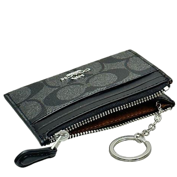 Buy Coach Mini Skinny Id Case In Signature Canvas in Graphite/ Black 88208 Online in Singapore | PinkOrchard.com