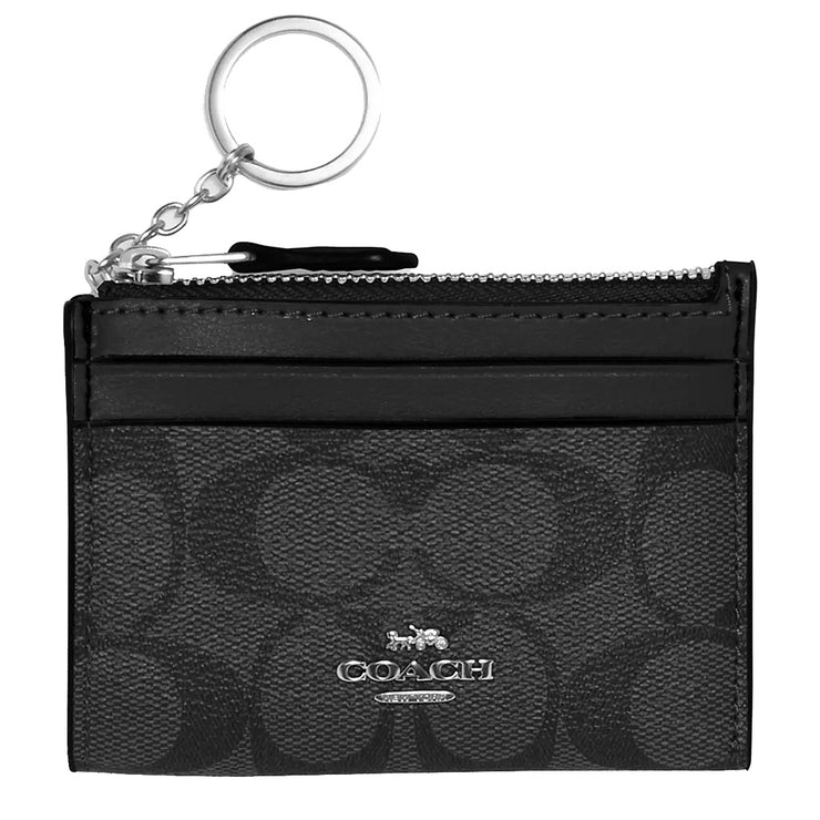 Buy Coach Mini Skinny Id Case In Signature Canvas in Graphite/ Black 88208 Online in Singapore | PinkOrchard.com