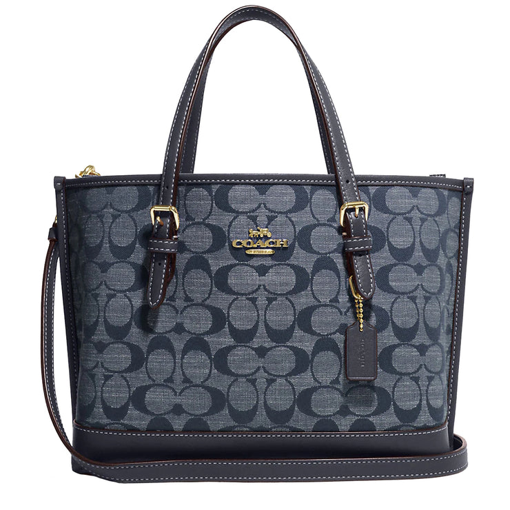 Coach Mollie Tote Bag 25 In Signature Chambray in Denim Multi CH228