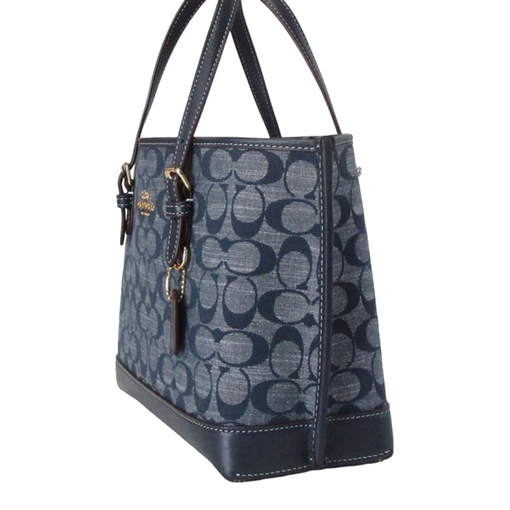 Coach Mollie Tote Bag 25 In Signature Chambray in Denim Multi CH228