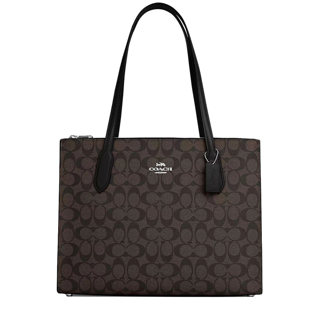 Buy Coach Nina Tote Bag In Signature Canvas in Brown/ Black CL399 Online in Singapore | PinkOrchard.com