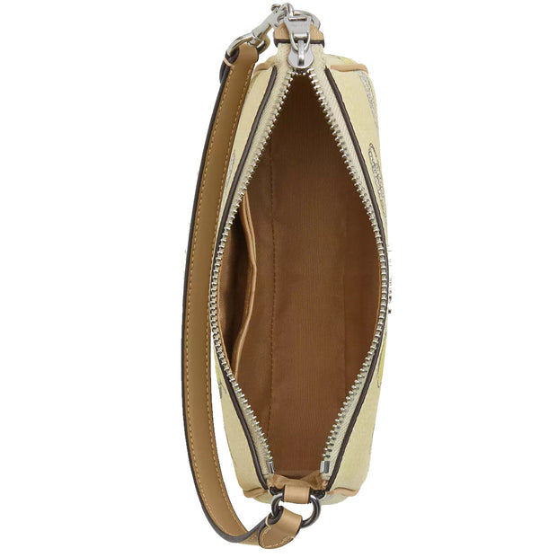 Interior View of Coach Nolita 19 Wristlet/ Top Handle/ Clutch Bag With Lemon Print - Garden Glade Multi CAL26