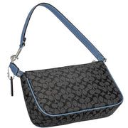 Buy Coach Nolita 19 Wristlet/ Top Handle/ Clutch Bag In Colorblock Signature Canvas in Graphite/ Light Mist CE698 Online in Singapore | PinkOrchard.com