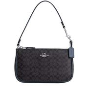 Buy Coach Nolita 19 Wristlet/ Top Handle/ Clutch Bag In Colorblock Signature Canvas in Graphite/ Light Mist CE698 Online in Singapore | PinkOrchard.com