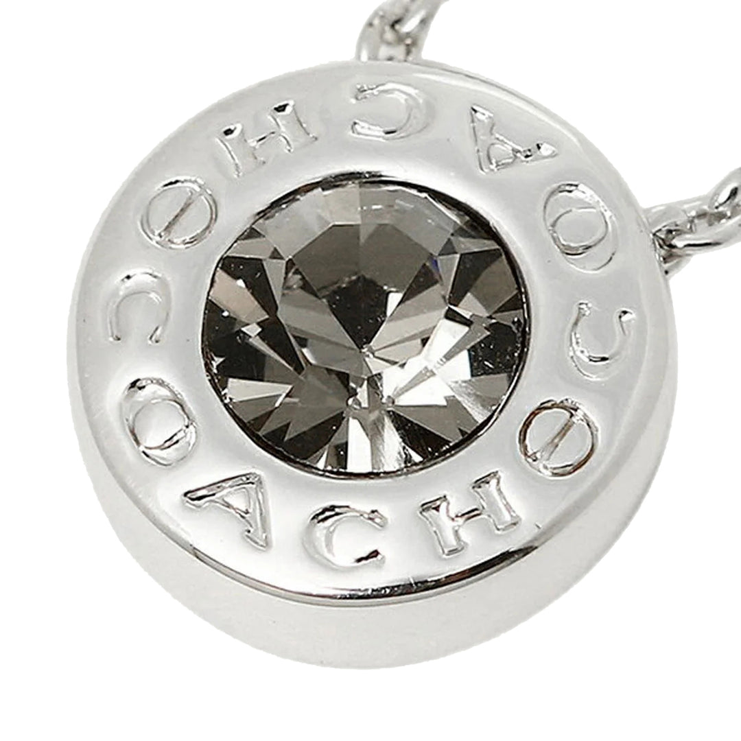 Buy Coach Open Circle Stone Necklace in Silver F54514 Online