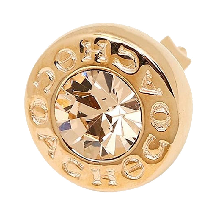Buy Coach Open Circle Stone Stud Earrings in Gold F54516 Online in Singapore | PinkOrchard.com