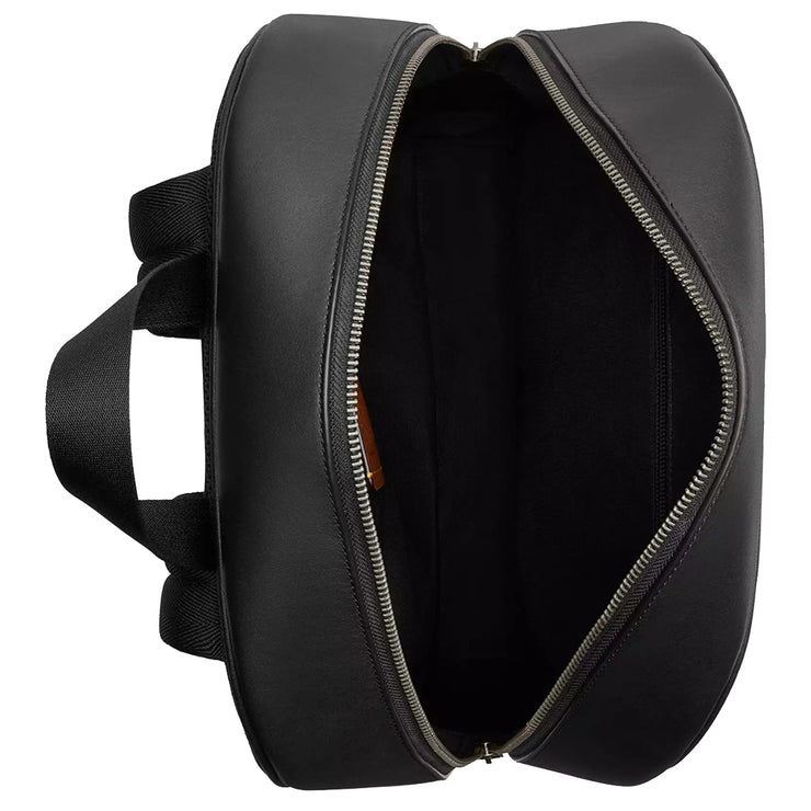 Interior view of Coach Owen Backpack Bag In Signature Canvas - Charcoal/ Black CAJ90