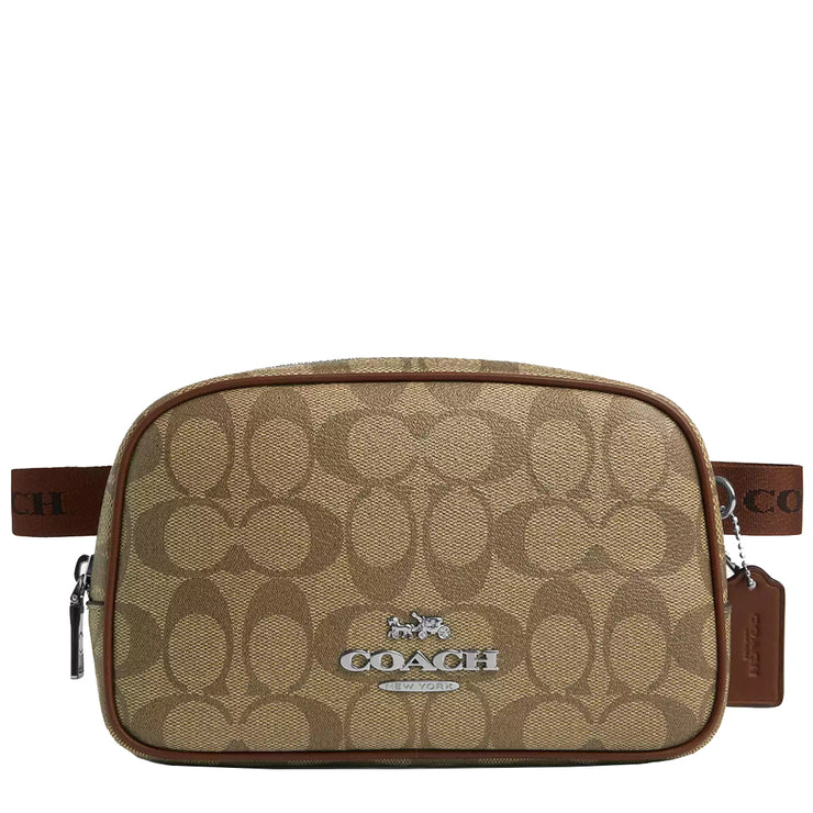 Buy Coach Pace Belt Bag In Signature Canvas in Khaki/ Saddle CR137 Online in Singapore | PinkOrchard.com