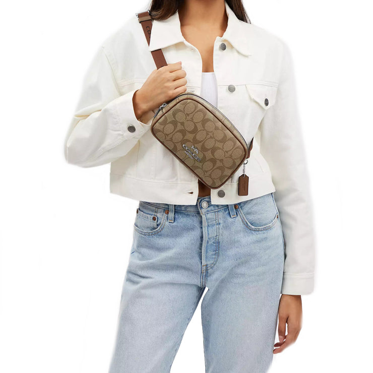 Buy Coach Pace Belt Bag In Signature Canvas in Khaki/ Saddle CR137 Online in Singapore | PinkOrchard.com