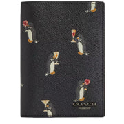 Coach Passport Card Case With Penguin Print CCP94 | Designer Bags
