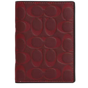 Buy Coach Passport Case In Signature Leather in Wine Multi CJ742 Online in Singapore | PinkOrchard.com