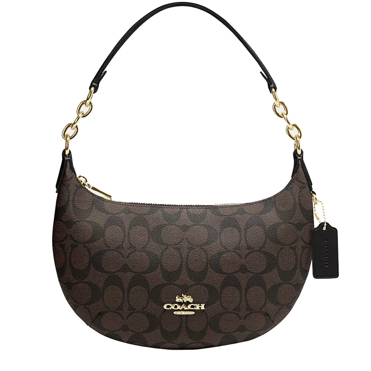 Buy Coach Payton Hobo Bag In Signature Canvas in Brown/ Black CE620 Online in Singapore | PinkOrchard.com