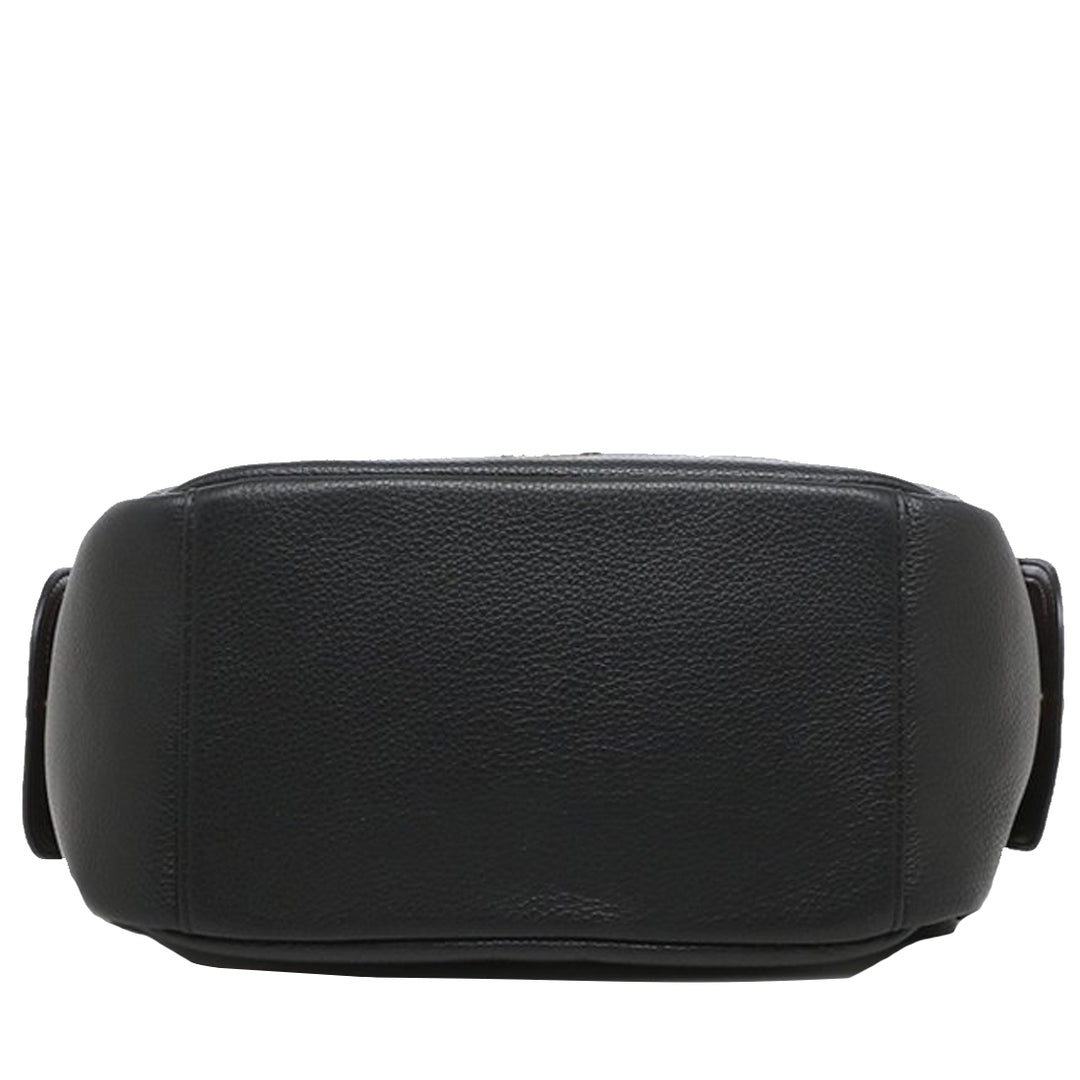 COACH ブラック レザービジネスバッグ Coach Pennie Leather Shoulder Purse in Black - #6152: Handbags