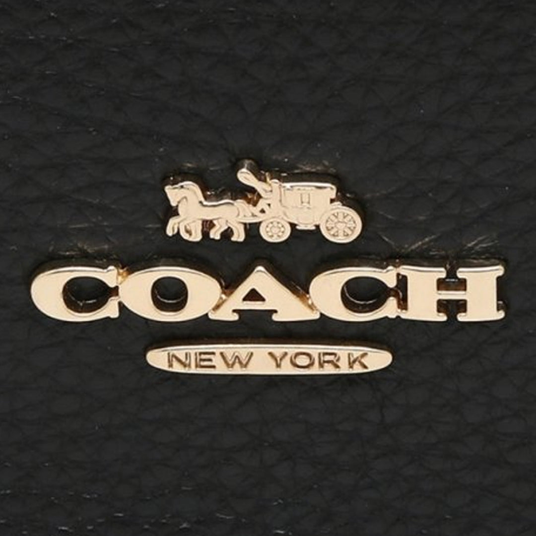COACH ブラック レザービジネスバッグ Coach Pennie Leather Shoulder Purse in Black - #6152: Handbags