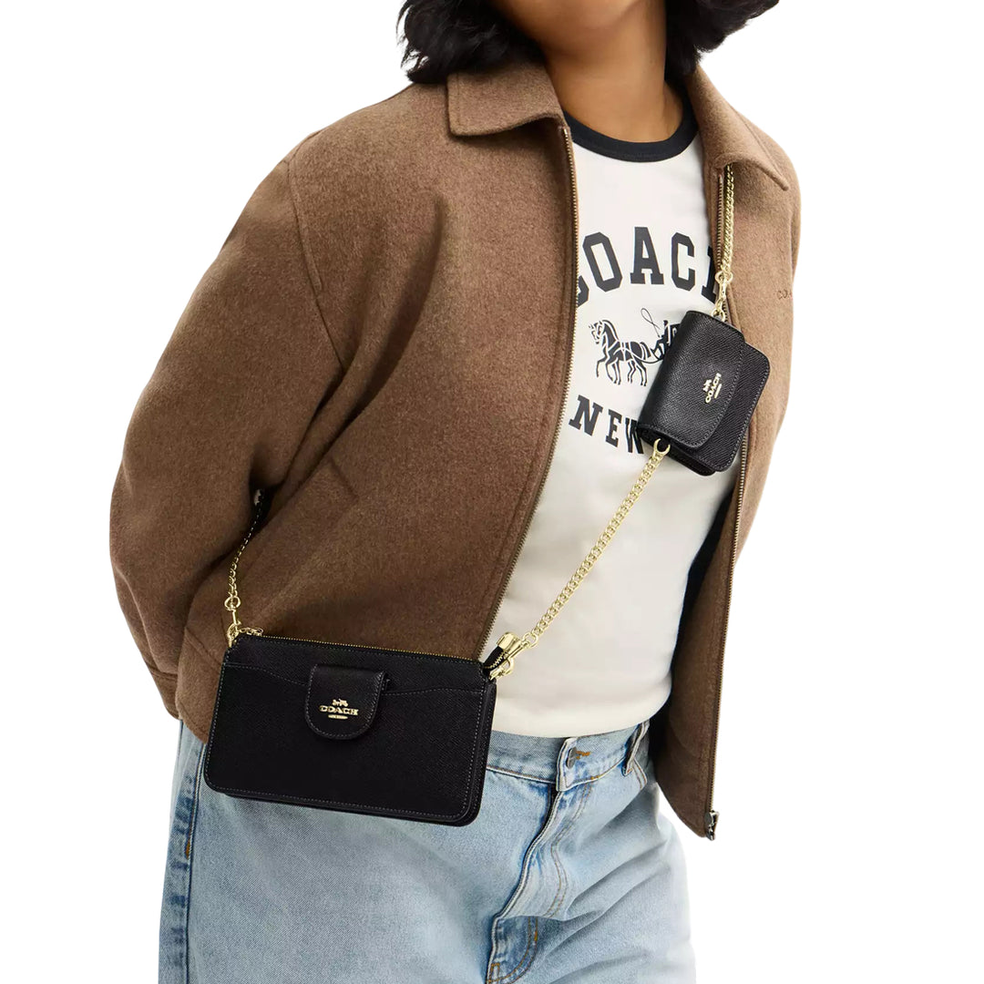 Coach Poppy Crossbody Bag - Black CCK65 | Designer Bags Sale