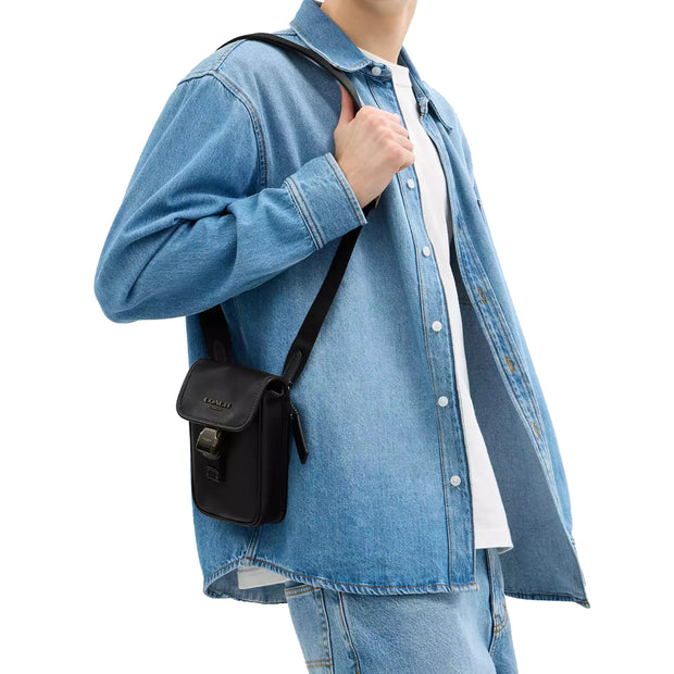 Buy Coach Racer Phone Crossbody Bag in Black CT886 Online in Singapore | PinkOrchard.com