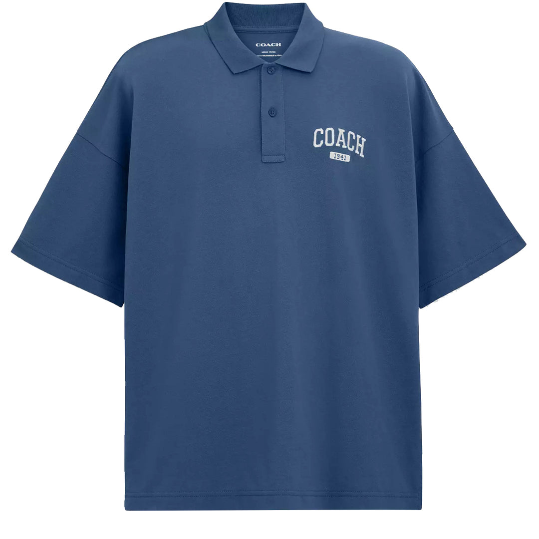 Buy Coach Relaxed Polo T-Shirt in Navy CO815 Online in Singapore