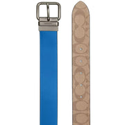 Buy Coach Roller Buckle Cut To Size Reversible Belt, 38 Mm in Khaki/ Bright Blue CQ234 Online in Singapore | PinkOrchard.com