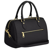 Back View of Coach Rowan Satchel Bag - Black CV962