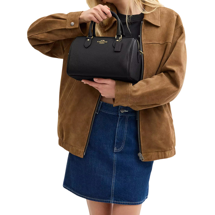 Model Carrying Coach Rowan Satchel Bag - Black CV962