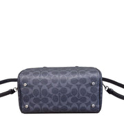 Buy Coach Rowan Satchel Bag In Signature Canvas in Denim/ Midnight Navy CH280 Online in Singapore | PinkOrchard.com