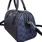 Buy Coach Rowan Satchel Bag In Signature Canvas in Denim/ Midnight Navy CH280 Online in Singapore | PinkOrchard.com