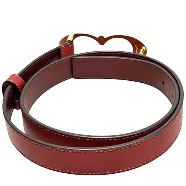 Buy Coach Signature Buckle Belt, 25 Mm in 1941 Red/ Gold C1725 Online in Singapore | PinkOrchard.com