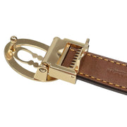 Back View of Coach Signature Buckle Cut To Size Belt, 18Mm - Tan/ Brown CAY74