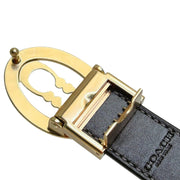 Back View of Coach Signature Buckle Cut To Size Belt, 25Mm - Walnut/ Black CZ196