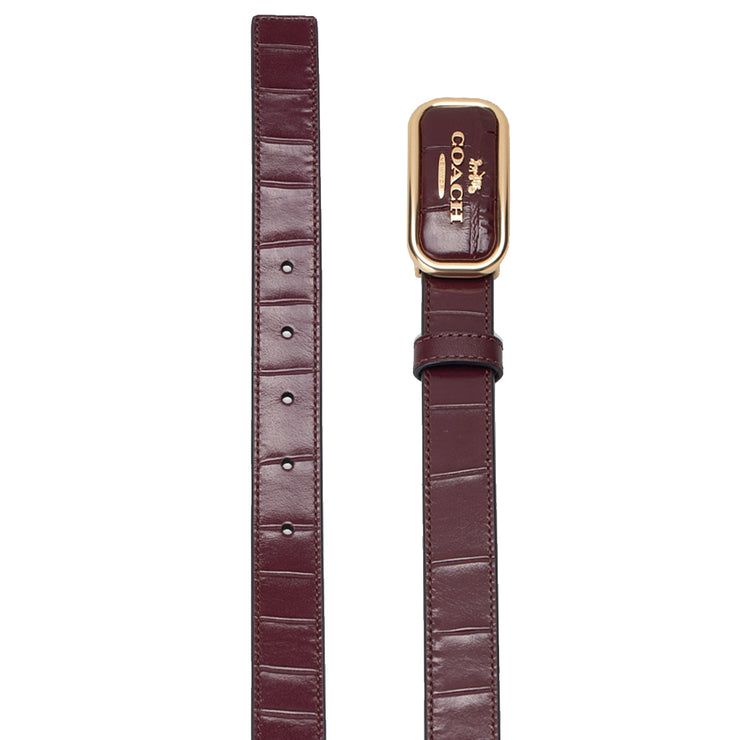 Buy Coach Signature Buckle Cut To Size Reversible Morgan Belt, 25 Mm in Merlot CR913 Online in Singapore | PinkOrchard.com