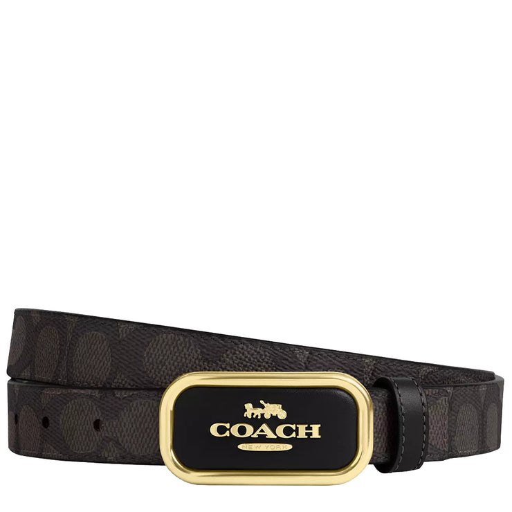 Buy Coach Signature Buckle Cut To Size Reversible Morgan Belt, 25 Mm in Walnut/ Black CX052 Online in Singapore | PinkOrchard.com