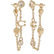 Buy Coach Signature Crystal Chain Earrings in Gold C9451 Online in Singapore | PinkOrchard.com
