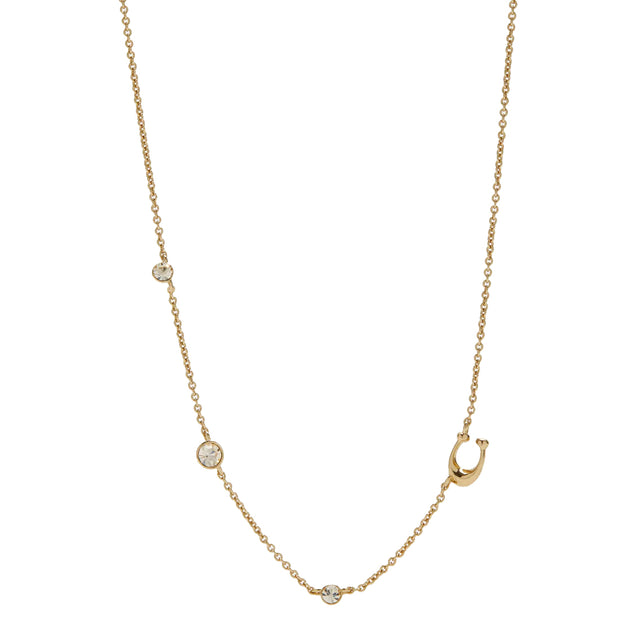 Buy Coach Signature Crystal Necklace in Gold C9448 Online in Singapore | PinkOrchard.com