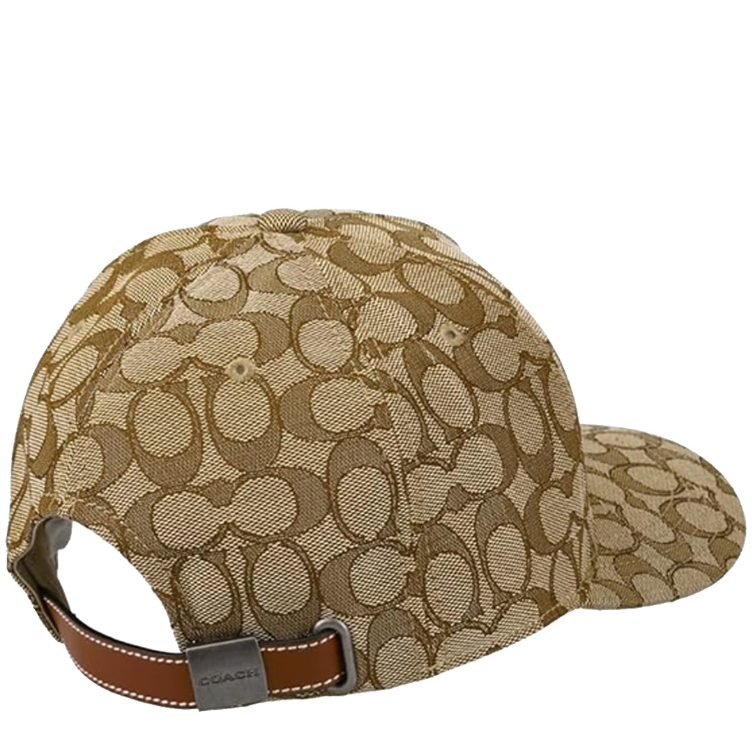 Buy Coach Signature Jacquard Baseball Hat in Khaki CB706 Online in