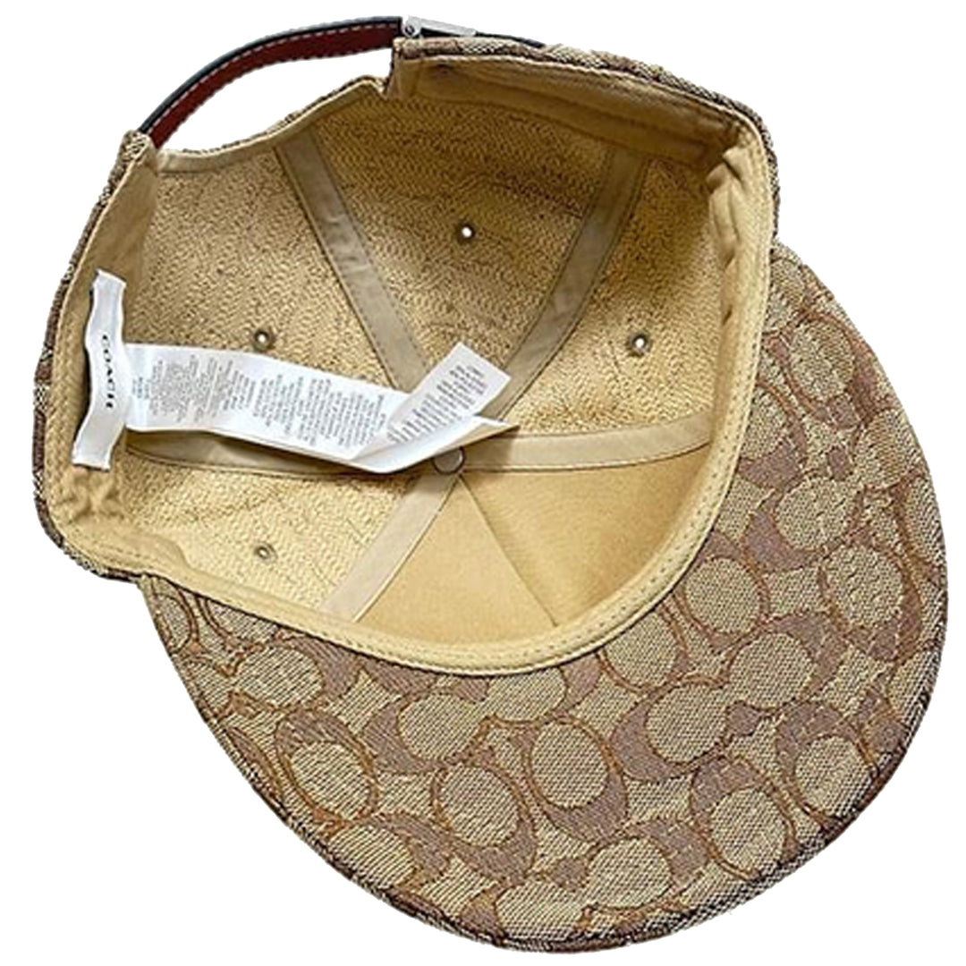 Buy Coach Signature Jacquard Baseball Hat in Khaki CB706 Online in