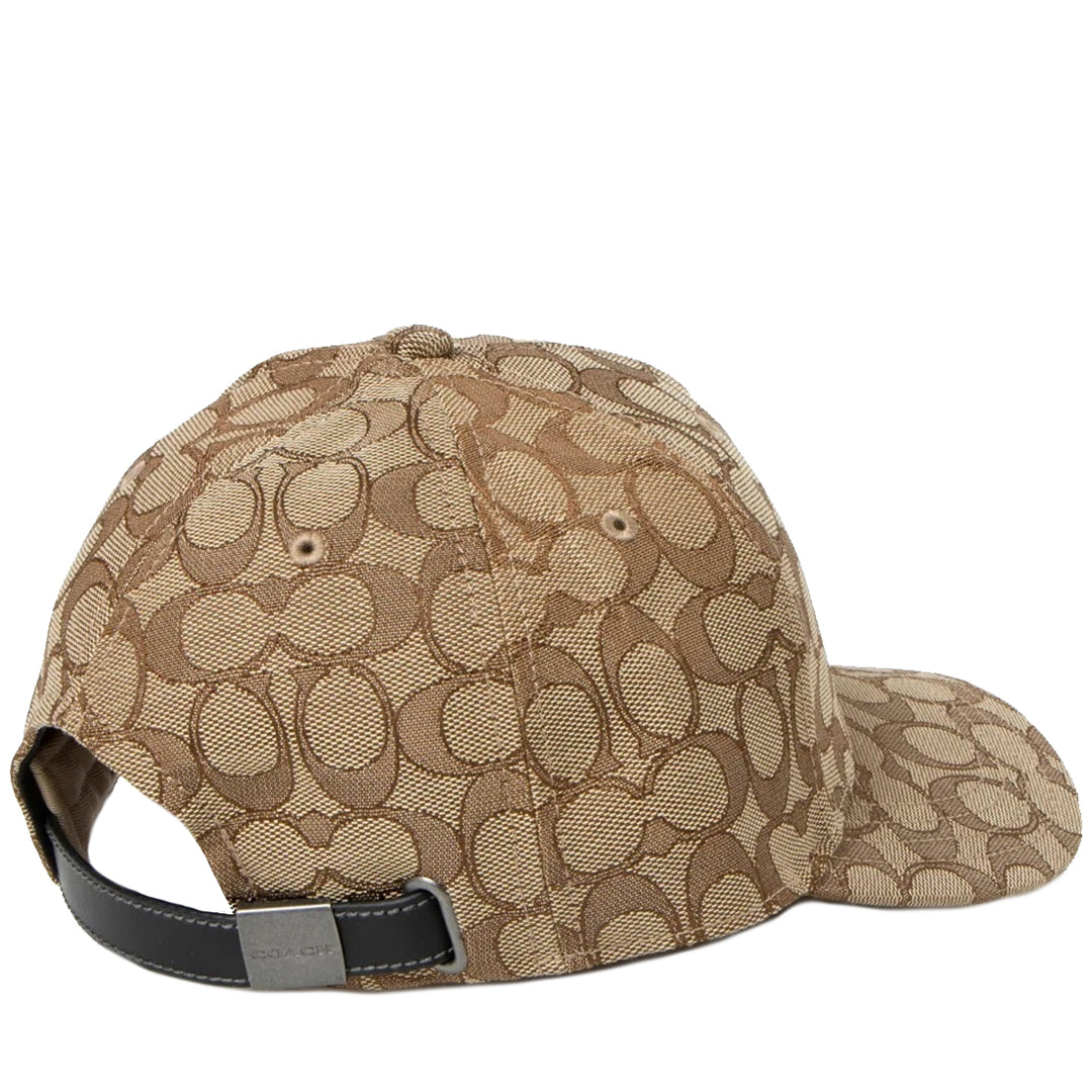 Buy Coach Signature Jacquard Baseball Hat in Khaki CW766 