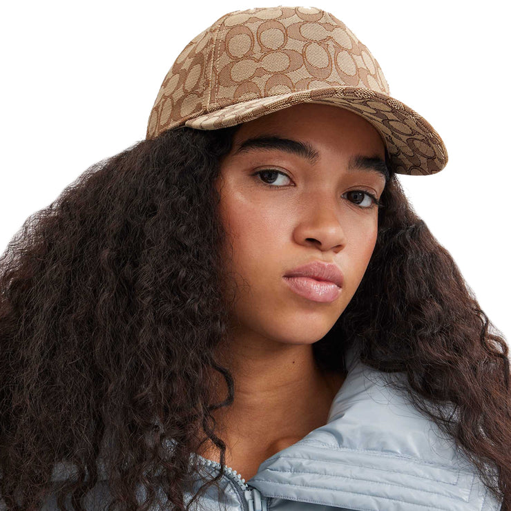 Buy Coach Signature Jacquard Baseball Hat in Khaki CH400 Online in Singapore | PinkOrchard.com