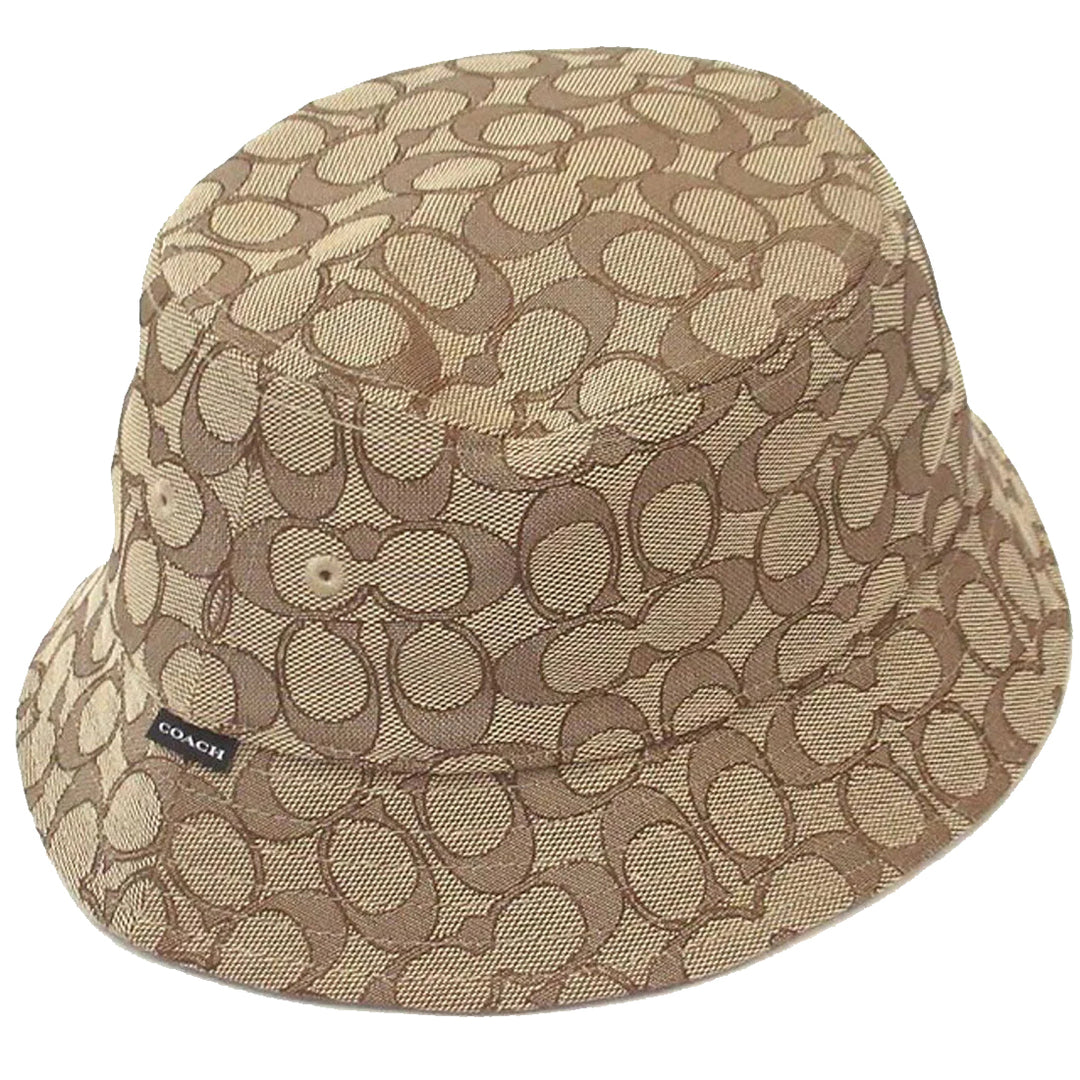 Buy Coach Signature Jacquard Bucket Hat in Khaki CW765