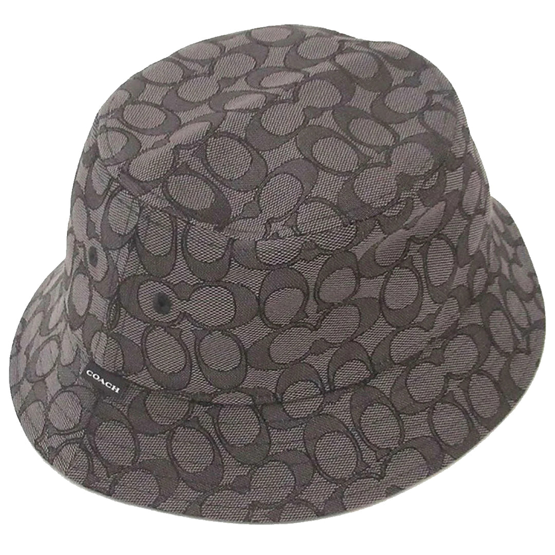 Buy Coach Signature Jacquard Bucket Hat In Charcoal CH401 Online