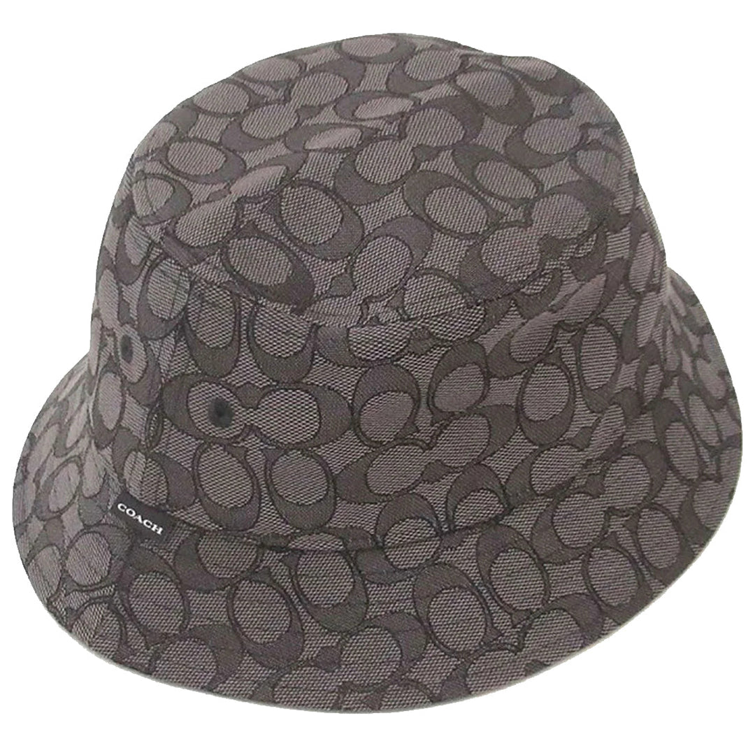 Buy Coach Signature Jacquard Bucket Hat In Charcoal CH401 Online
