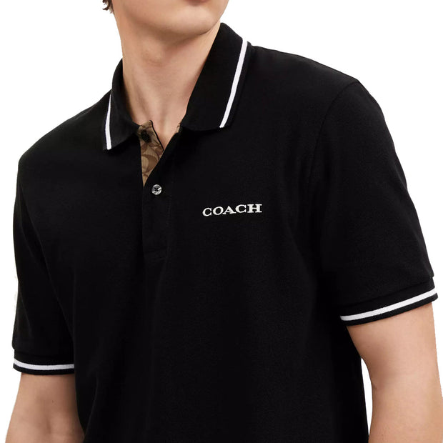 Buy Coach Signature Polo T-Shirt in Black CO817 Online in Singapore | PinkOrchard.com