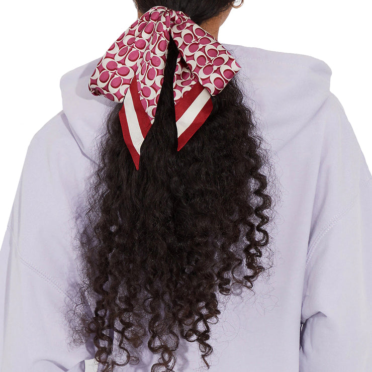 Coach head best sale scarf
