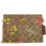 Buy Coach Slim Crossbody Bag In Signature Canvas With Floral Print in Khaki Multi CR240 Online in Singapore | PinkOrchard.com