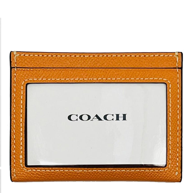 Coach Slim Id Card Case in Bright Mandarin CH145